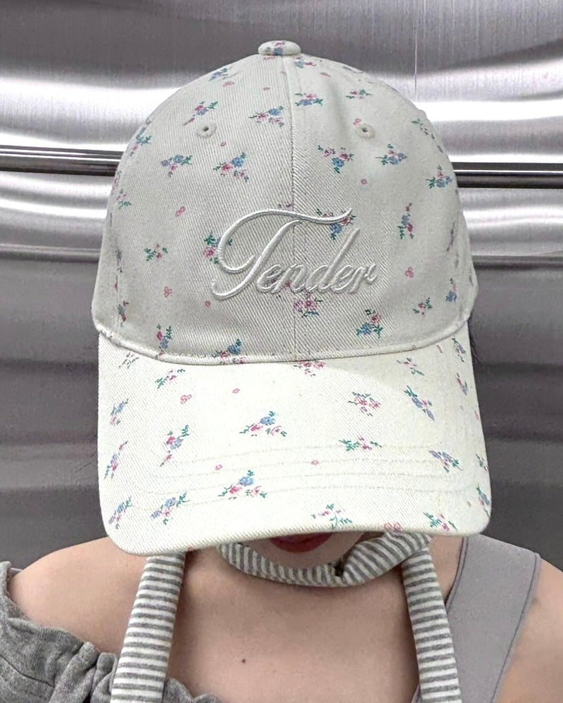 受注制【nmtc +】flower print cap (3color)