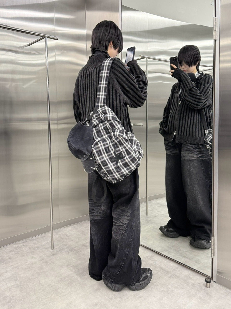 受注制【nmtc +】damage zip up knit (3color)