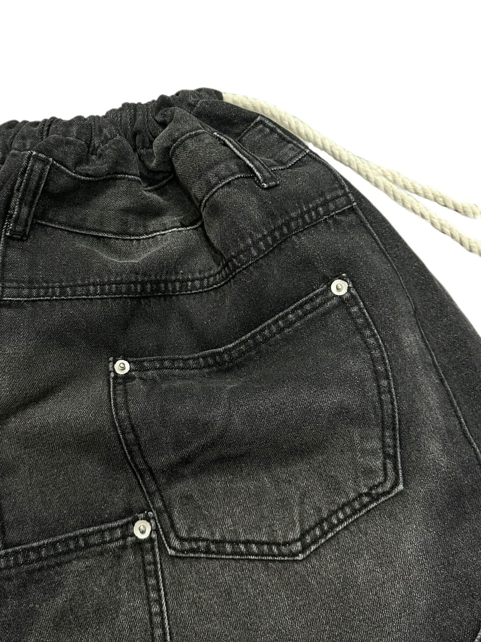 受注制【Never mind the XU】denim knapsack / 【ネバーマインドザエックスユー】デニムナップザック