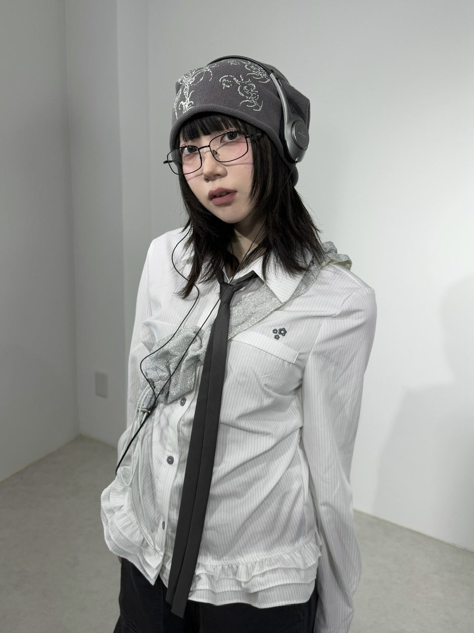 国際配送【Nerd out XU】Chaos design beanie (2color)