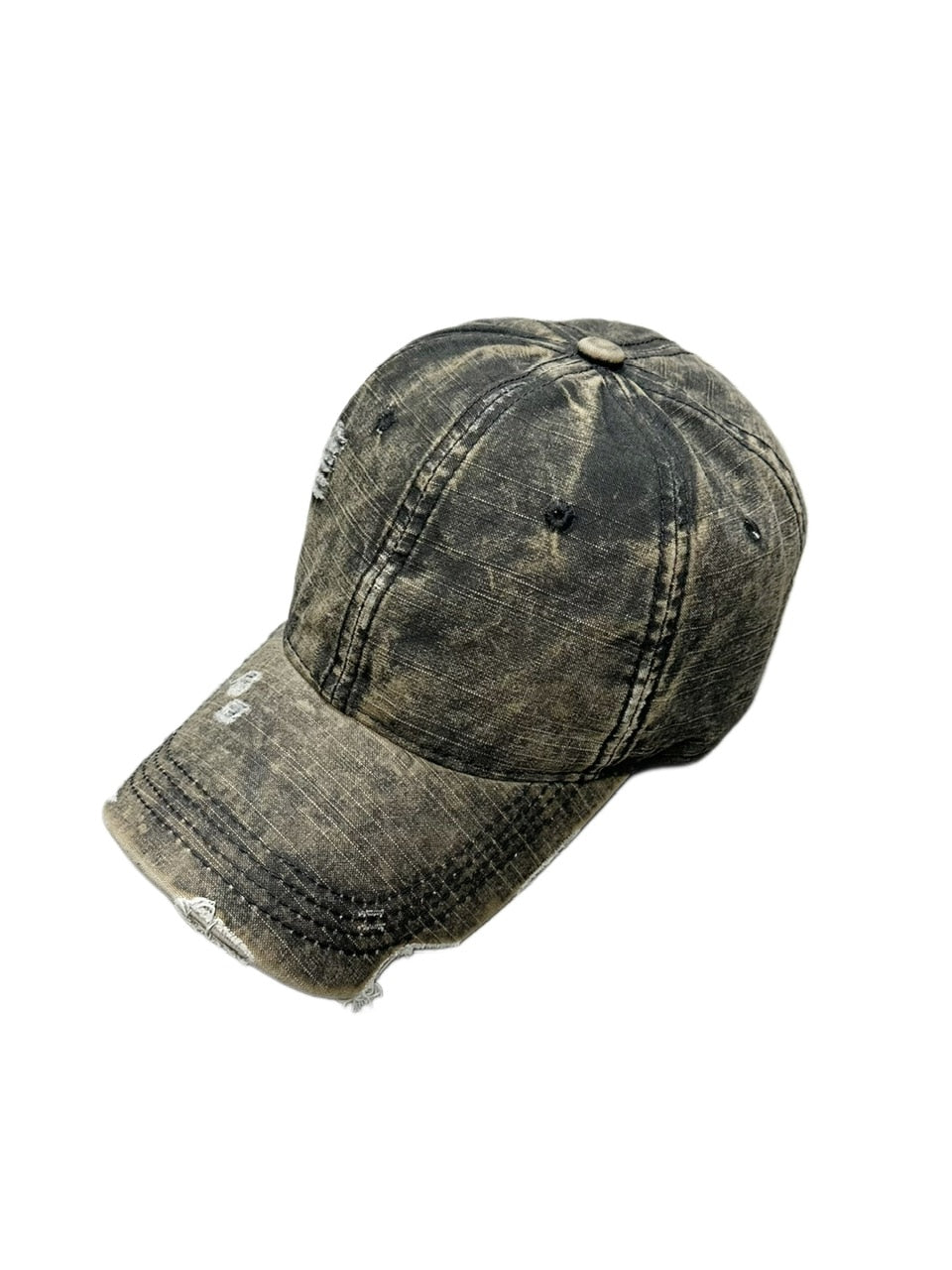 受注制【Never mind the XU】damage denim cap (2color)