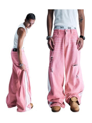 【Cozy world Wide】CZ SRT 2.0 PINK WASHED JEANS