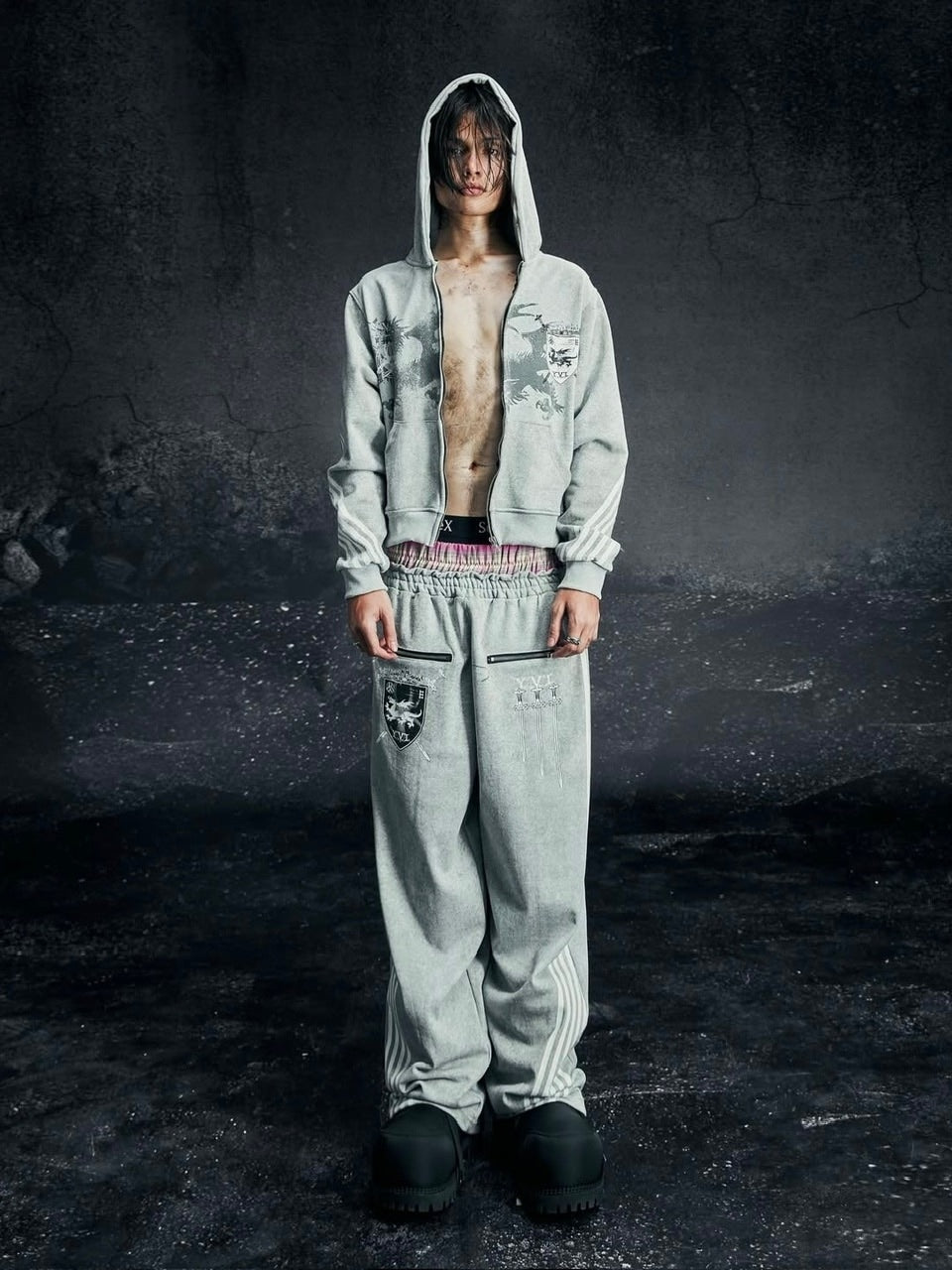 Cozy world Wide】ROYAL KNIGHT CLUB WAXED - HOODZIP – PRESSING WEB SHOP