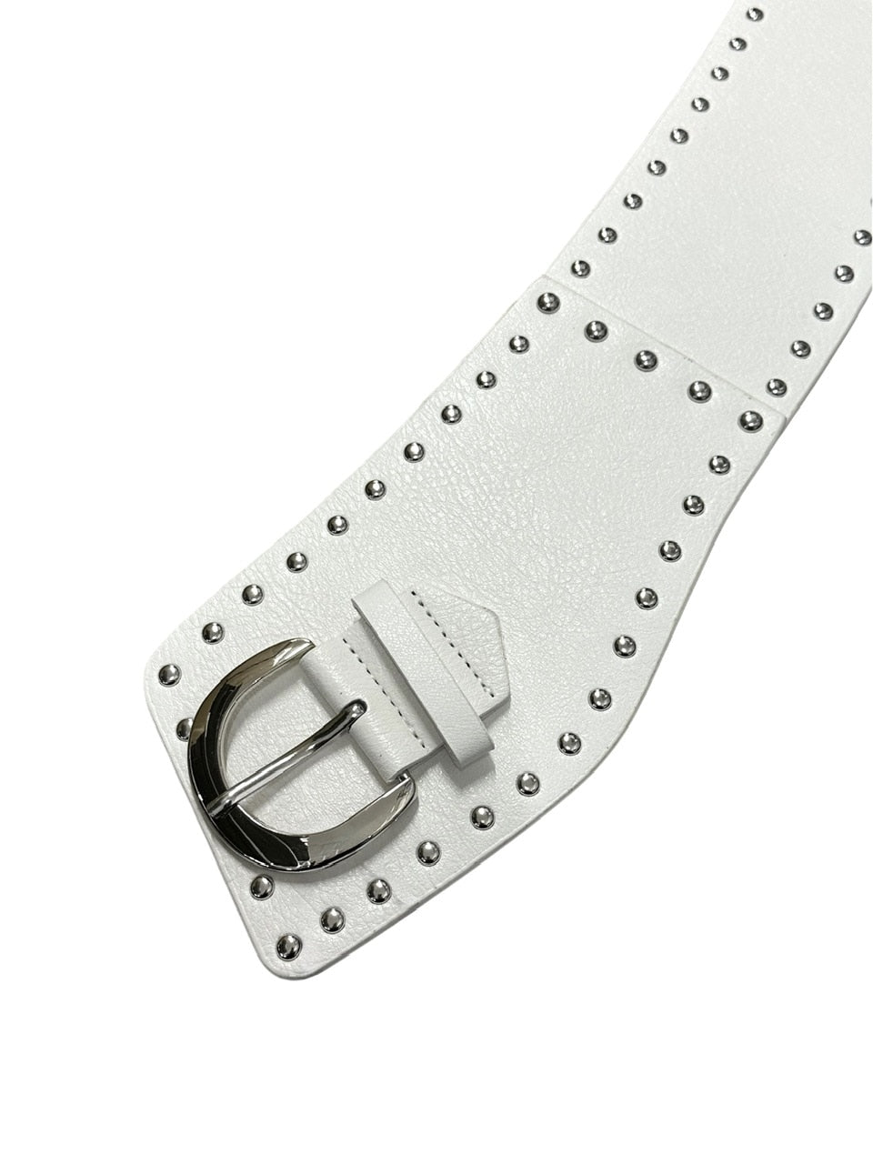 受注制【Never mind the XU】wide studs belt (3color)