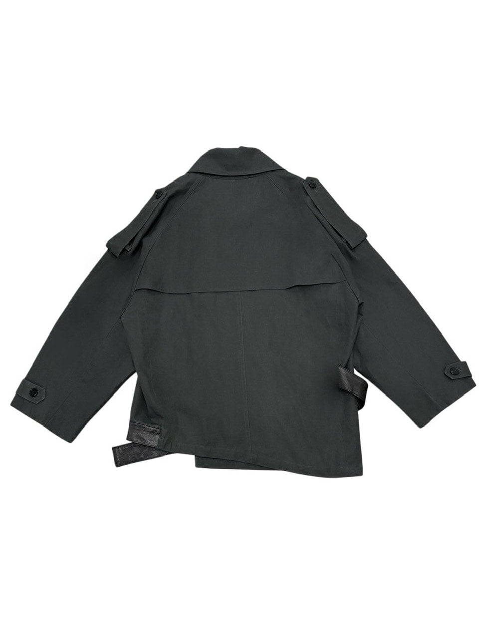 【YOUSER】Leather Belt Detail Trench Coat