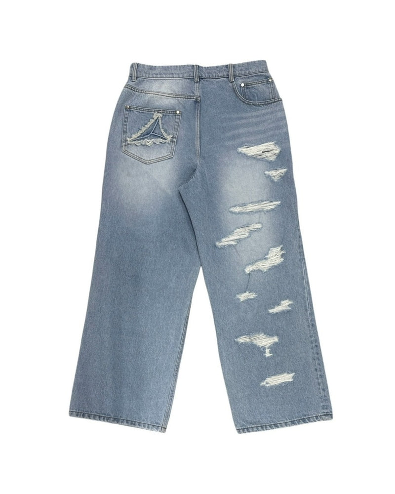 【YOUSER】Unbalance LR Denim