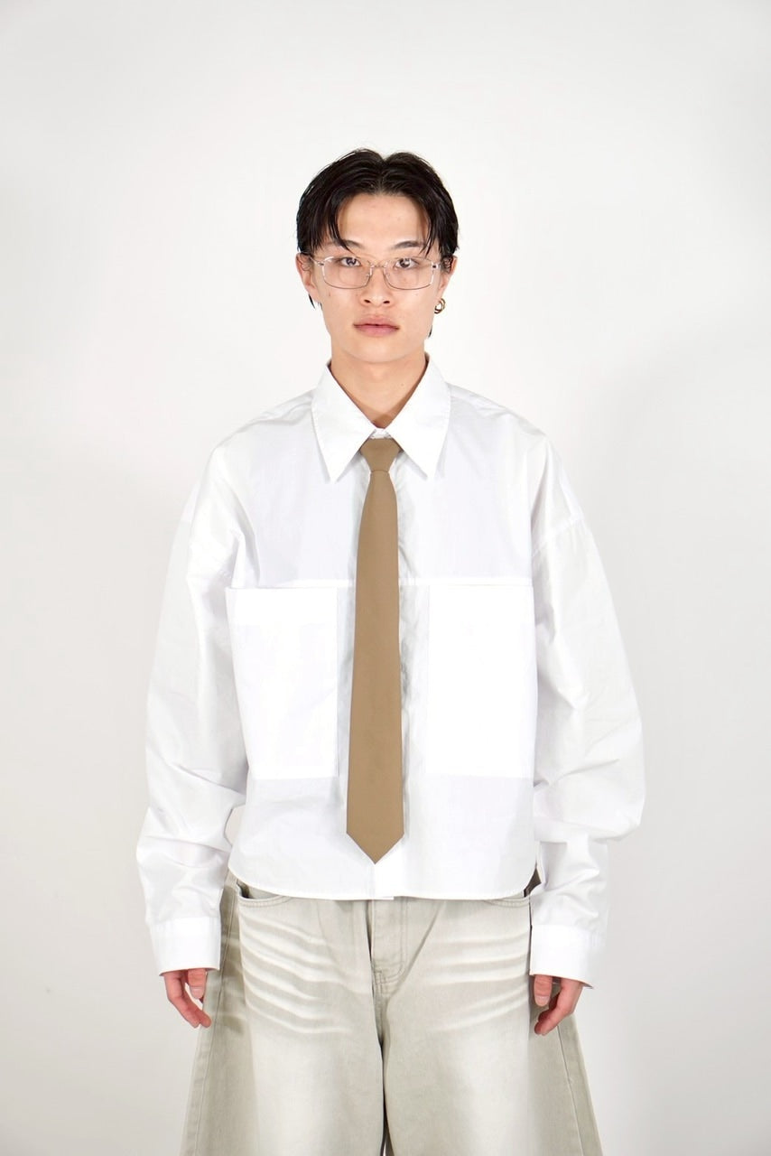 Chikashitsu +】cotton cropped shirt (2color) – PRESSING WEB SHOP