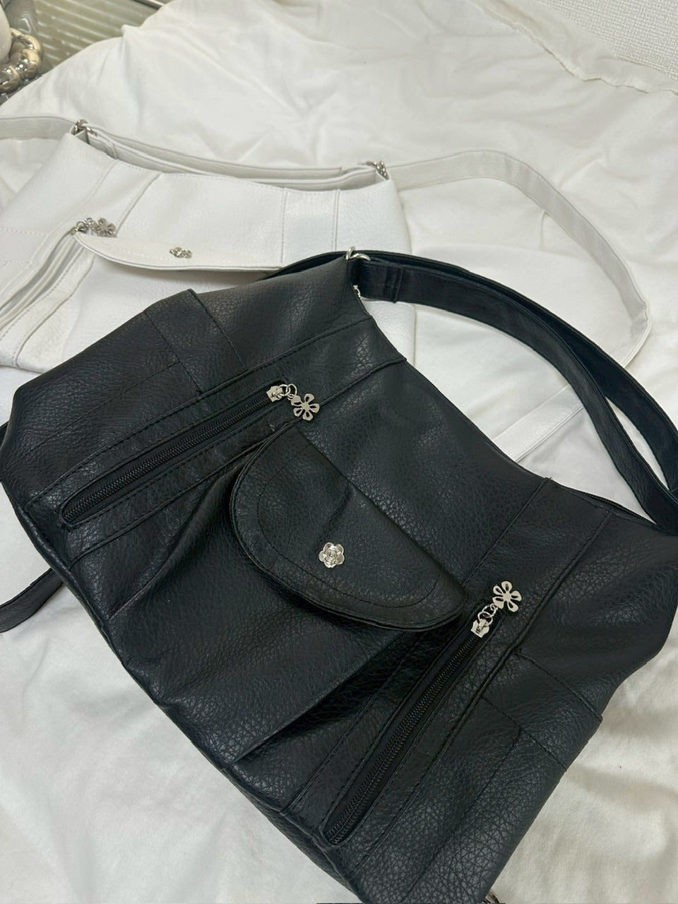 国際配送【LUV CODE】2way leather bag (2color)