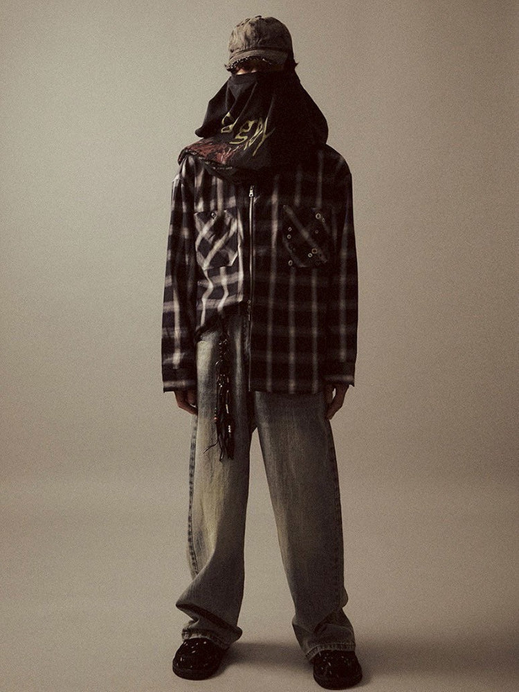 【Cord】Washed Under Cut Denim Pants