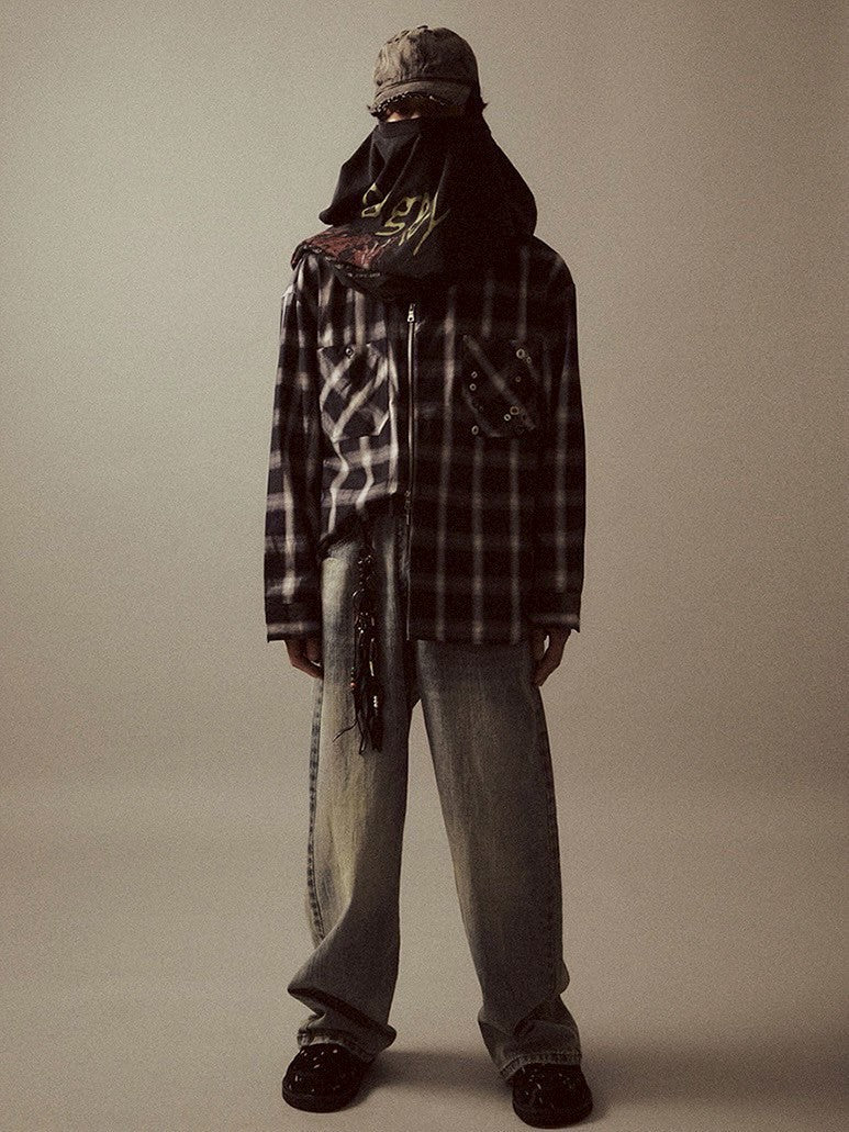 【Cord】Washed Under Cut Denim Pants