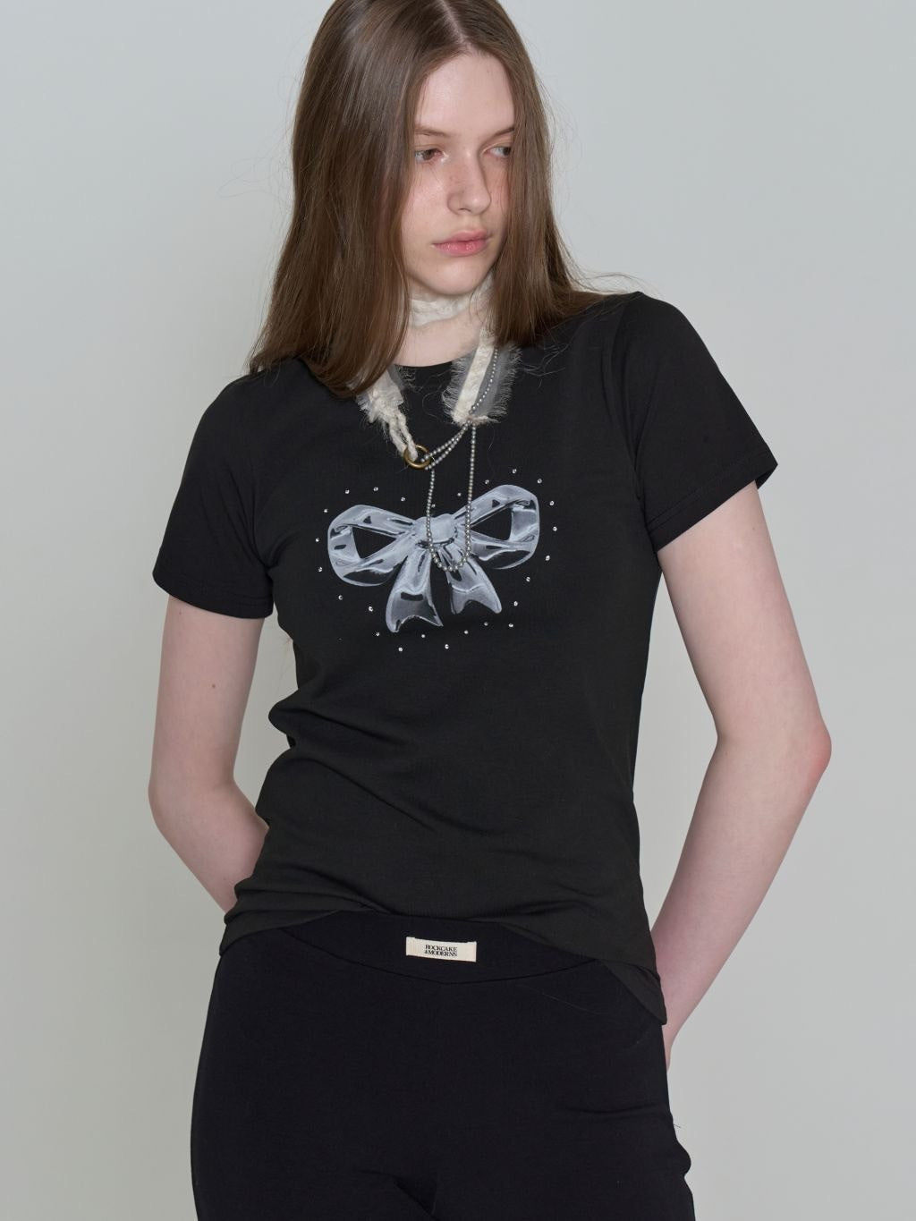 【ROCK CAKE】Hotfix Ribbon Top