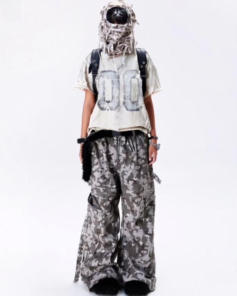 【Cozy world Wide】"005 CHAOS DREAM" WAXED T SHIRT