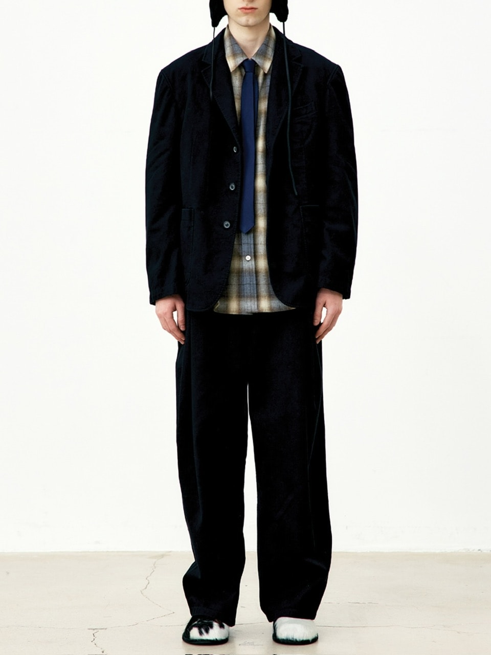 【COOR】WASHED COTTON 3-BUTTON BLAZER
