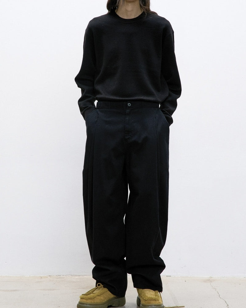 【COOR】HAIRY ALPACA-BLEND CREWNECK SWEATER