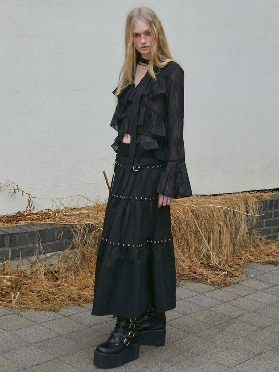 【NOT KNOWING】Bohem Chiffon Blouse
