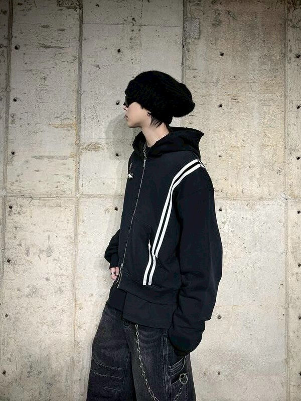【roaringrad】WASHED HOODIE ZIP-UP 1