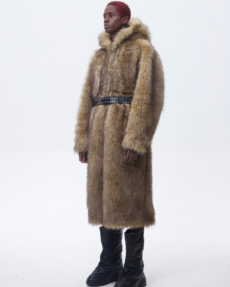 【The Boy Has No Patience】BLOOD MOON NIGHT BOXER ECO-FRIENDLY FUR COAT