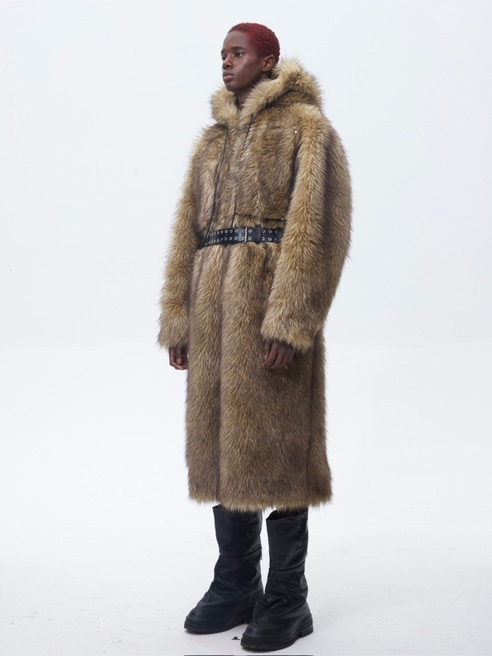 【The Boy Has No Patience】BLOOD MOON NIGHT BOXER ECO-FRIENDLY FUR COAT