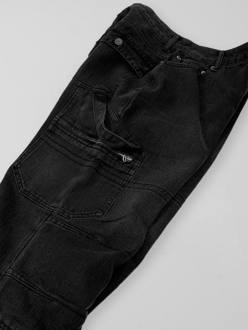 大阪店WEB限定受注制【Chikashitsu +】straight fit carpenter denim pants
