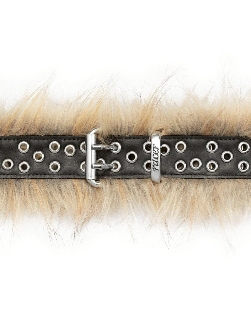 12/31再入荷【RACER WORLDWIDE】Fur Leather Belt