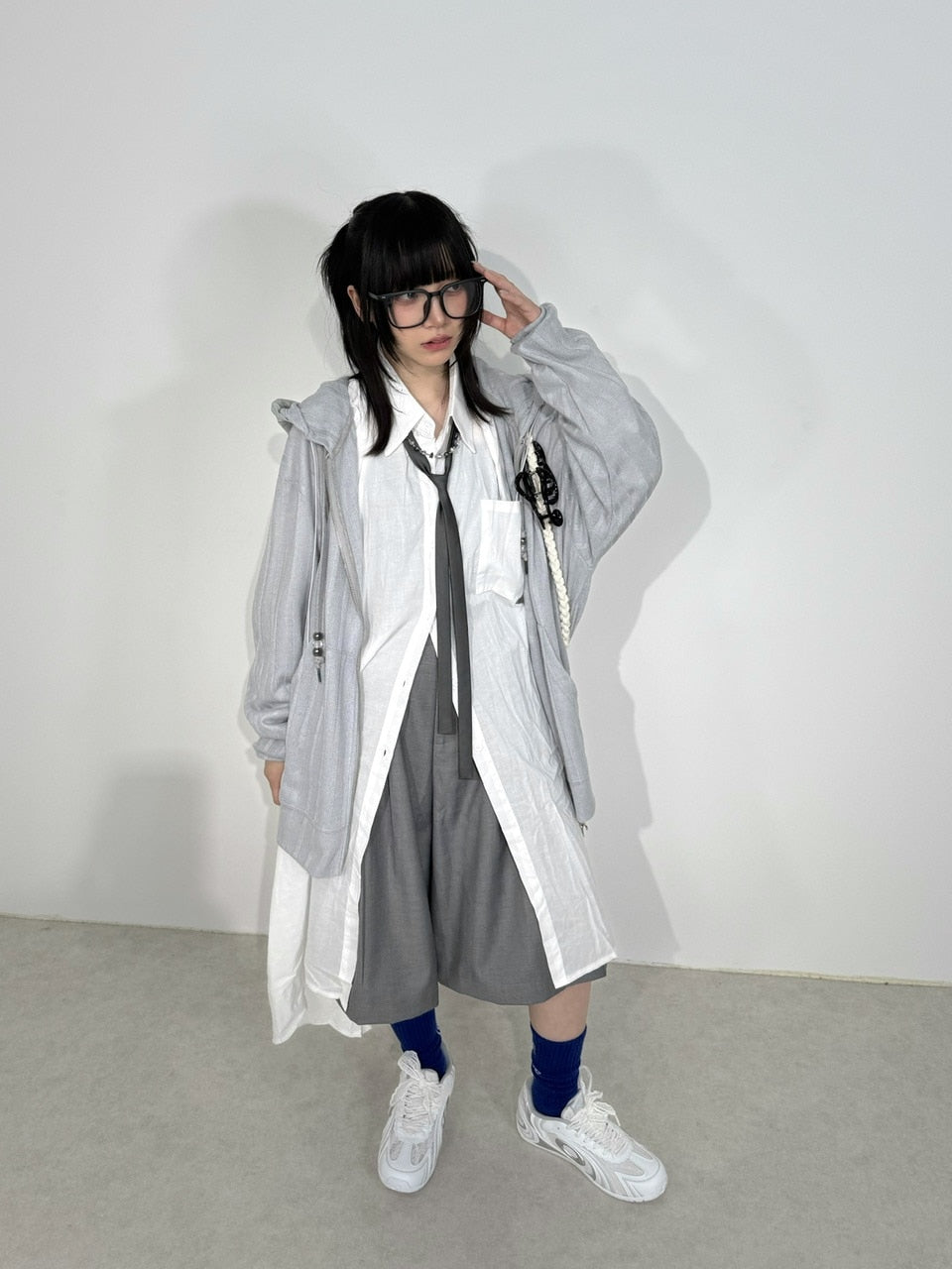 国際配送【Nerd out XU】Bermuda slacks tuck pants (2color)