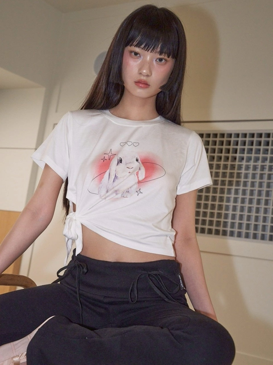 【ODDONEOUT】COSMOS RABBIT TIE T-SHIRTS