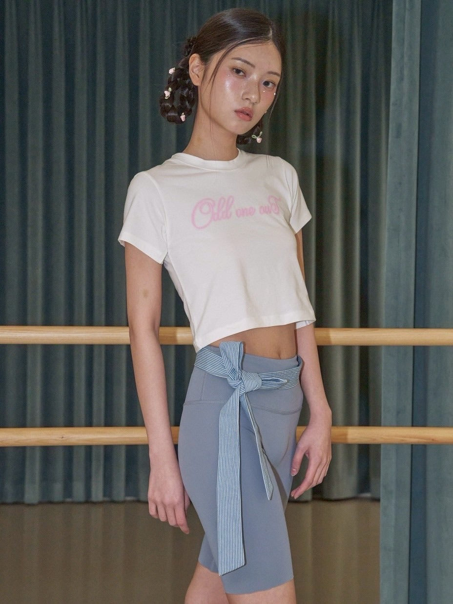 【ODDONEOUT】TWO TONE LOGO T-SHIRTS