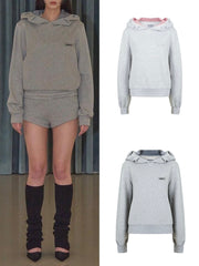 【ODDONEOUT】TUCK HOODIE / 【オッドワンアウト】タックフード長袖パーカー