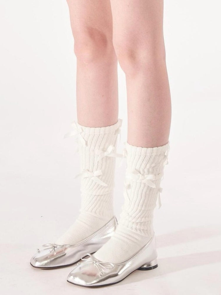 【ODDONEOUT】ribbon socks F/W VER / 【オッドワンアウト】リボンソックス