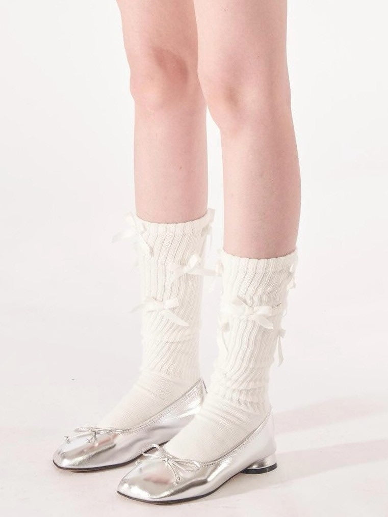 【ODDONEOUT】ribbon socks F/W VER / 【オッドワンアウト】リボンソックス