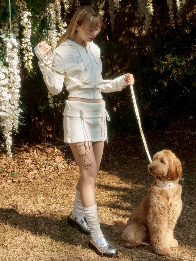 【ODDONEOUT】[ODDONEOUTXthesallyslaw] LOW RISE SWEAT SKIRT