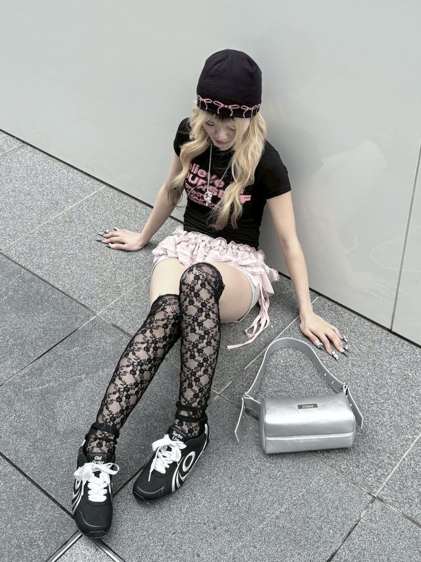 受注制【nmtc +】design crop tee (3color) / 【エヌエムティーシープラス】デザインクロップ半袖Tシャツ