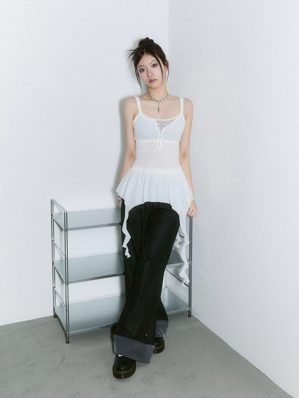 【CHERRYQUIRI】frill layered sleevless / 【チェリーキュリー】フリルレイヤードキャミソール