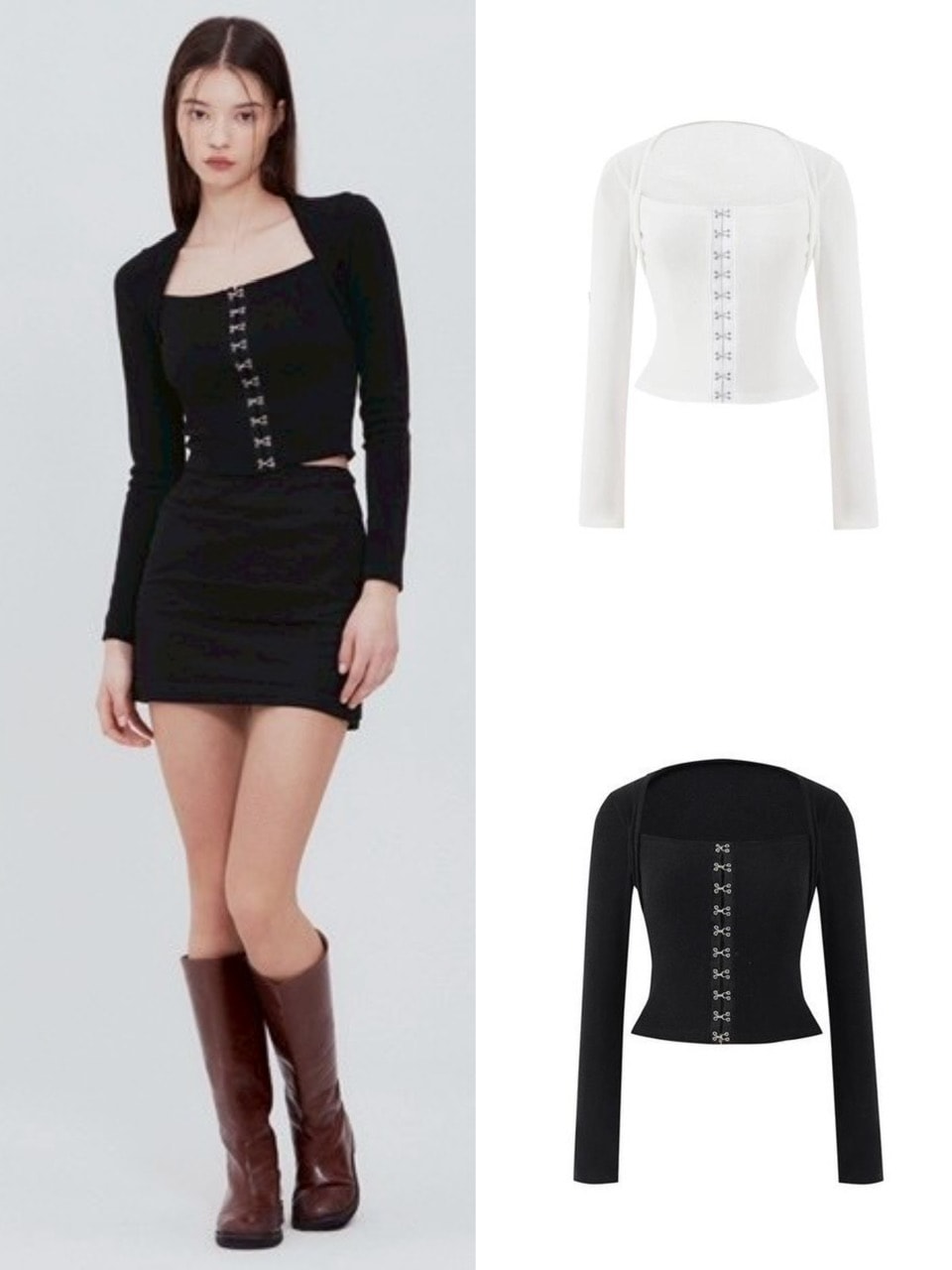 【NOTYOURROSE】Hook square top