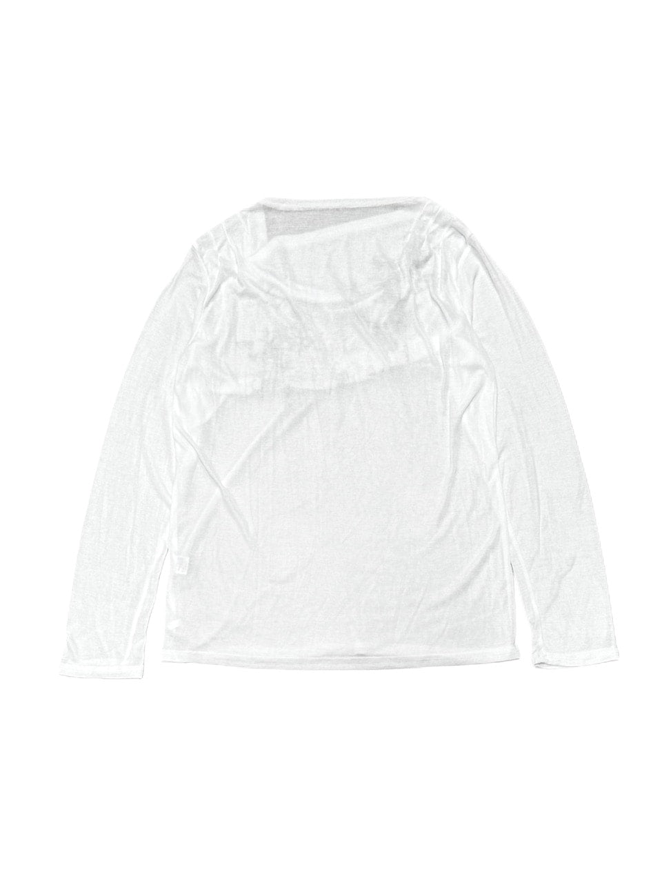 受注制【Never mind the XU】see-through loose long sleeve / 【ネバーマインドザエックスユー】シースルールーズプリント長袖Ｔシャツ