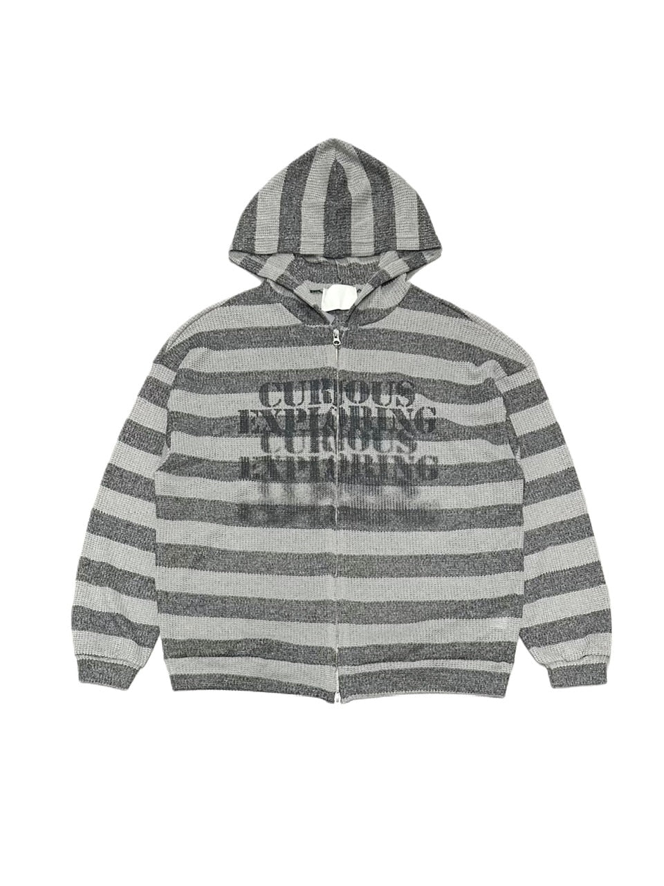 受注制【Never mind the XU】mesh zip up hoodie (3color) / 【ネバー