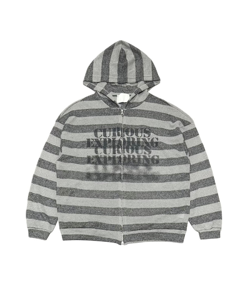 受注制【Never mind the XU】mesh zip up hoodie (3color) / 【ネバーマインドザエックスユー】メッシュジップアップパーカー