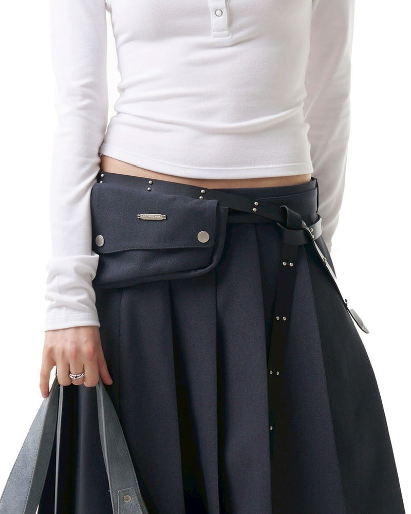 【IUGAMAKARAS】20mm Double Studded Twist Belt