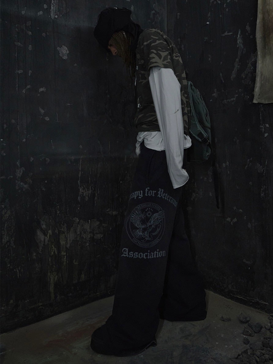 【SUNDAY OFF CLUB】Vintage Wide Leg Sweatpants