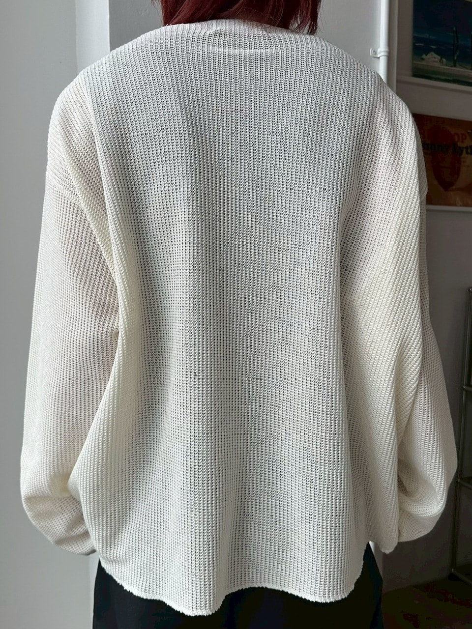 【LUV CODE】wide neck mesh knit (3color)