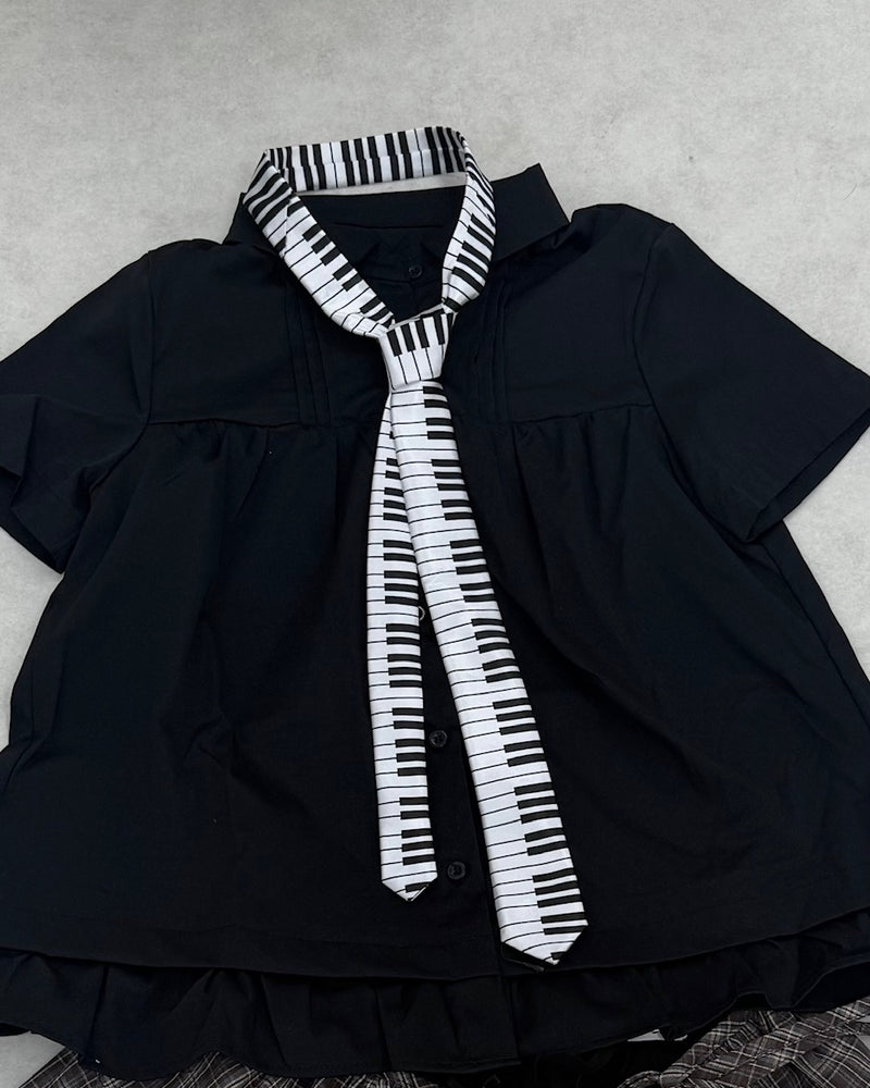 国際配送【Nerd out XU】piano necktie