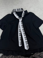 国際配送【Nerd out XU】piano necktie