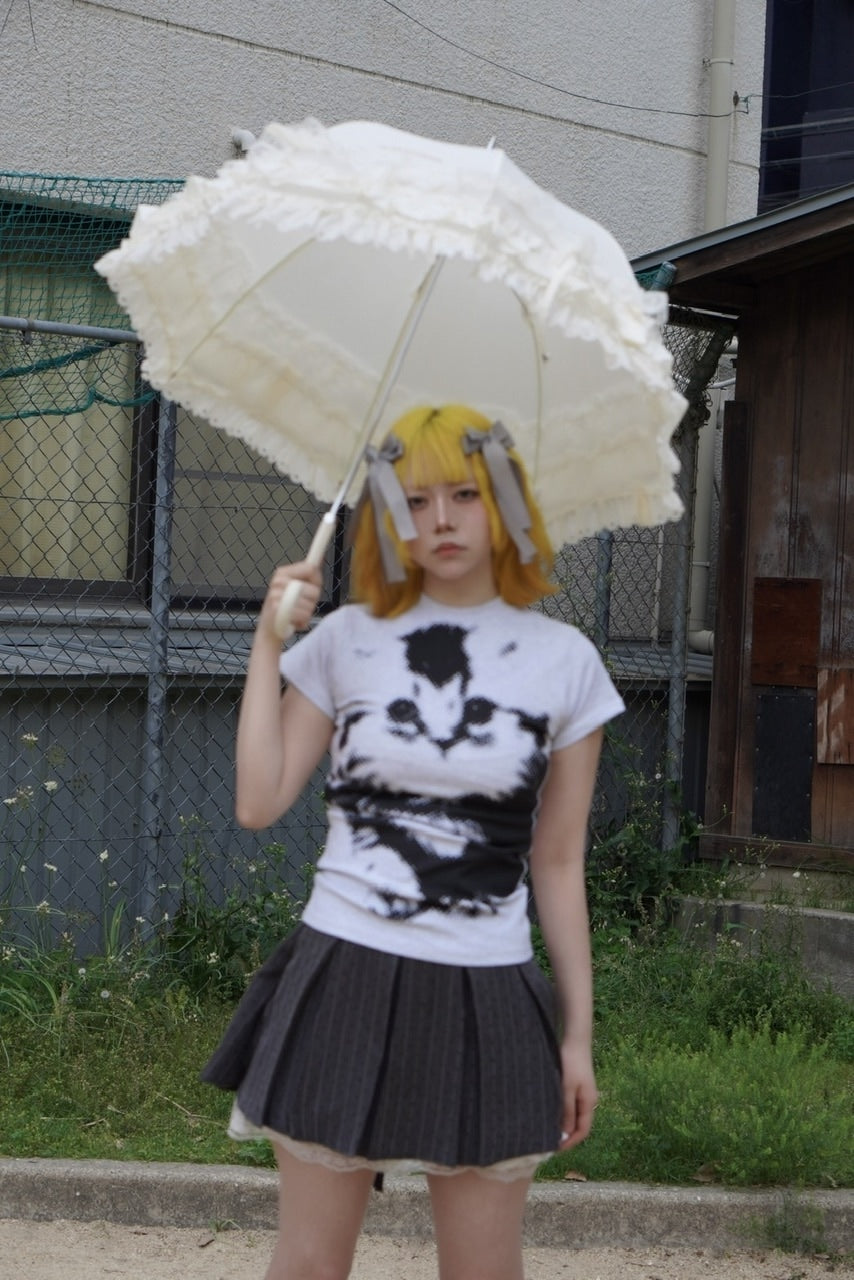 国際配送【Nerd out XU】mosaic cat tee (2color) / 【ナードアウト