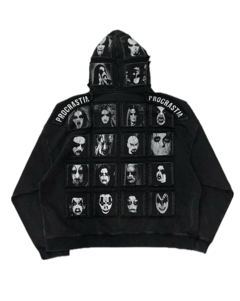 【F.V.V.O】WHOOPAPPLIQUE ZIP-UP HOODIE