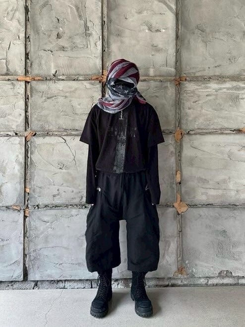 【roaringrad】ZIPPER SAGGING BERMUDA PANTS