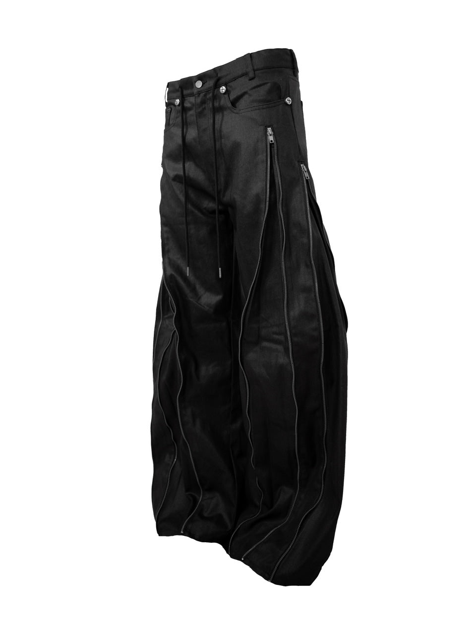 【Rosen Kreuz】ZIP WIDE BAGGY PANTS