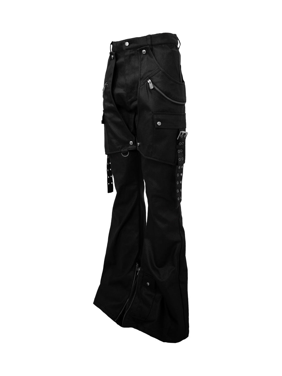 【Rosen Kreuz】SIDE BELT DOCKING FLARE PANTS