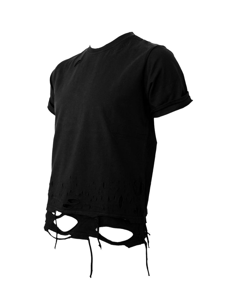 【Rosen Kreuz】BOXY FIT LAYERED DAMAGE TEE