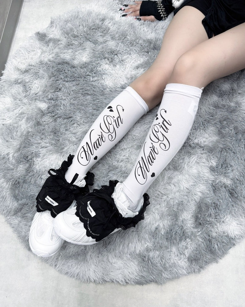 受注制【nmtc +】lettering socks (2color)