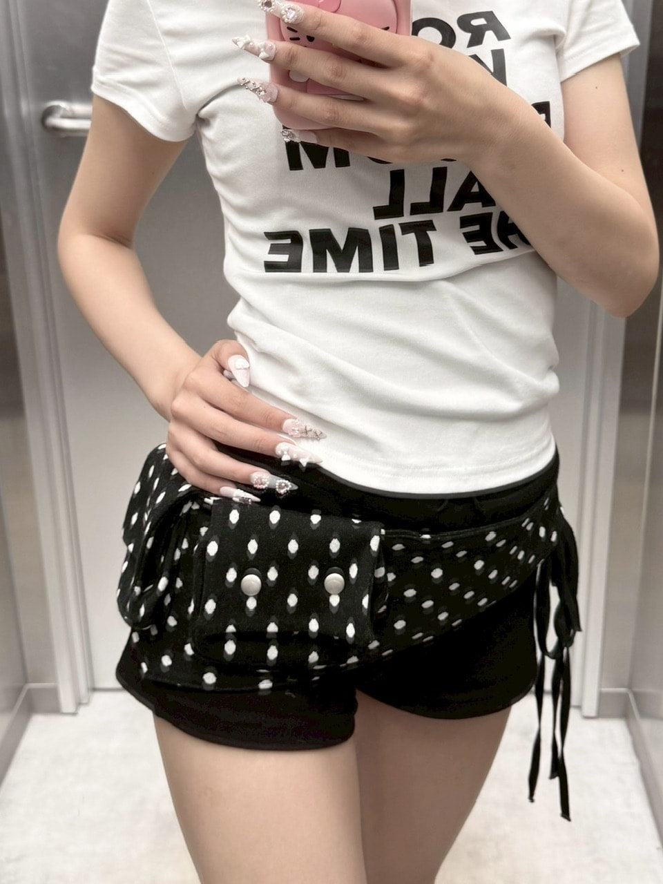 受注制【nmtc +】dot belt bag (2color)